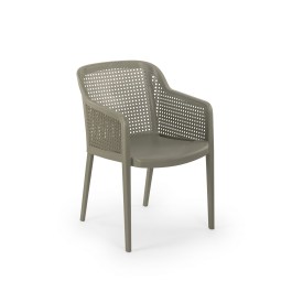 OCTA OUTDOOR ARMCHAIR CEMENT GRAY POLYPROPYLENE 1002GRAY   OCTA ΚΑΡΕΚΛΑ ΚΗΠΟΥ ΓΚΡΙΖΑ ΠΟΛΥΠΡΟΠΥΛΕΝΙΟ 1002GRAY 